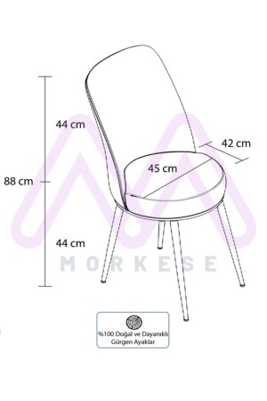 80x130(kapalı) 80x170(açık) 6 Sandelyeli Açılabilir Yemek Masası Takımı Mutfak Masa Takımı-capucıno - 5