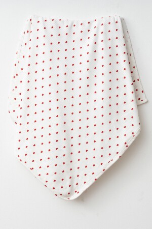 منز-منتحمة القلب القطن الطبيعي 80x90 سم سقفة طفل ذات طبقة واحدة - Yukobaby Bebeğiniz Için En Doğalı