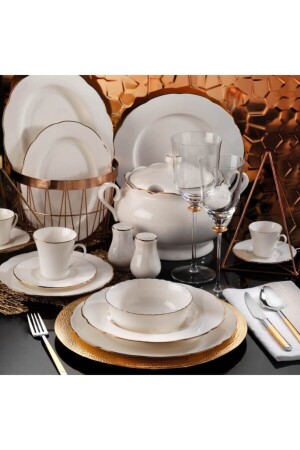 (منيز بيج) 83 قطعة عشاء (بنيولي83 يوتي120) - Kütahya Porselen