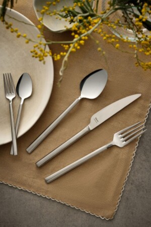 م.ن.ز-ميلانو ملعقة قناصة سكين مجموعة 84 قطعة 823798 - Hisar