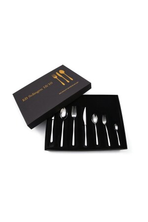 84-teiliges Löwe-d-Gabel-Löffel-Messer-Set – 4 Millim Dicke, 18/10 304-Qualität. KB SOLINGEN 84-teiliges Tauben-Ausgift-Set - 2