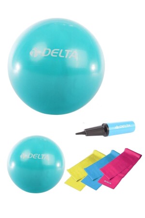 85 cm-20 cm Pilates-Ball, 3-teiliges Pilates-Band, Übungs-Widerstandsband, Pilates-Ballpumpen-Set 85-20-PMP-PBS1-S4-FUSYA - 1