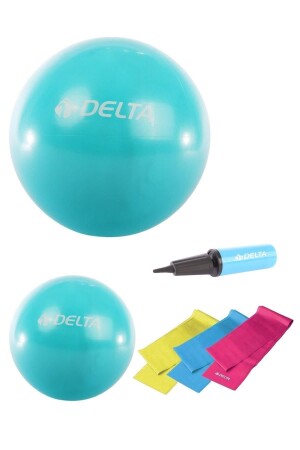 85 cm-25 cm Pilates-Ball, 3-teiliges Pilates-Band, Übungs-Widerstandsband, Pilates-Ballpumpen-Set 85-25-PMP-PBS1-S4-FUSYA - 1