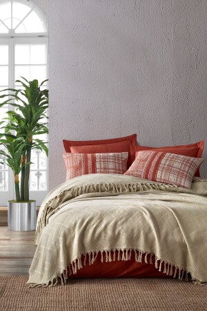 مُنز-بيج أصل جاكارد مزدوج المُطابقة مجموعة 8680108052822 - Cotton Box