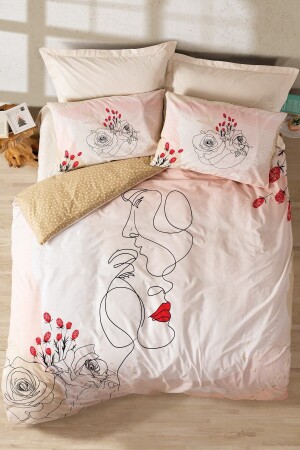 مـنـز - خاصة لـيـوم الحب غطاء مزدوج بـكيت أومـور بيـج 8680108057353 - Cotton Box