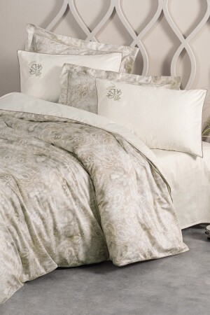 مـنـز-إيليـت ساتين مزدوج غطاء غطاء بـيتريكـس بيـج 8680108068502 - Cotton Box