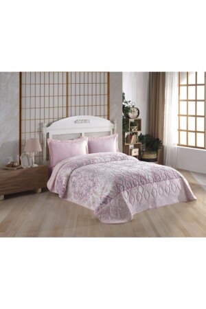 (منز) - كتان مزدوج (إيليز) الوردي 8682475071727 - Genel Markalar