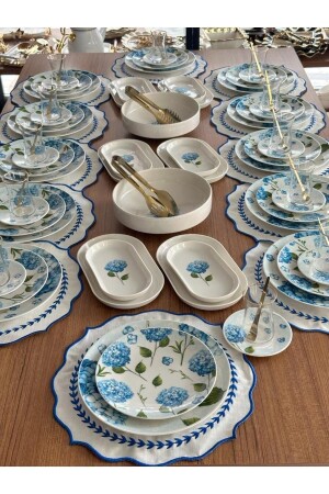 مجموعة من المجموعات المكونة من 88 قطعة لـ 12 شخصًا - MD MİMOZA DEKOR