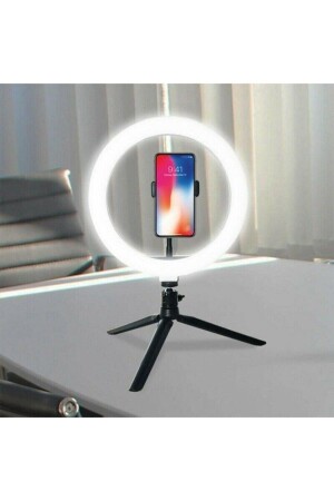 8inç 20cm Youtube Instagram Tiktok Selfie Stüdyo Video Fotoğraf Ring Light Tripod Led Halka Işık ytC66YT1241 - 2