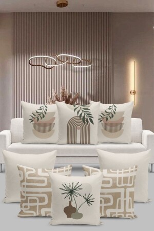 8'li Kırlent Kılıf Seti Çift Taraflı Dijital Baskılı - Filamente