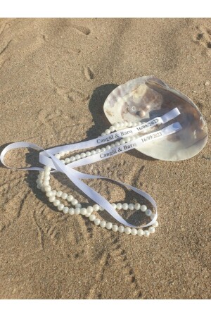 مـنـز - لؤلؤة تسمى بالخاتم ربطة الوعد - ربطة الوعد 9 خيارات اللون مع اللؤلؤات المسكبة - İsabella Accessories