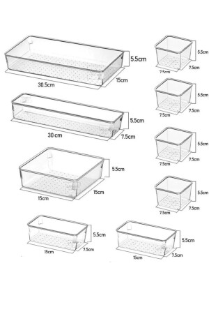 9-teiliger Schubladen-Organizer – Badezimmer-Schmuck-Make-up-Organizer – Organizer-Organizer - 4