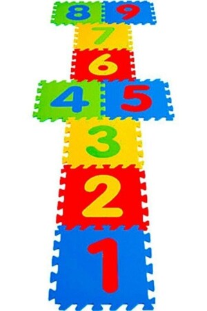 9-teiliges großes nummeriertes Schwammspiel-Fliesen-Bodenmatten-Puzzle 8681771900700-Nummer - 1
