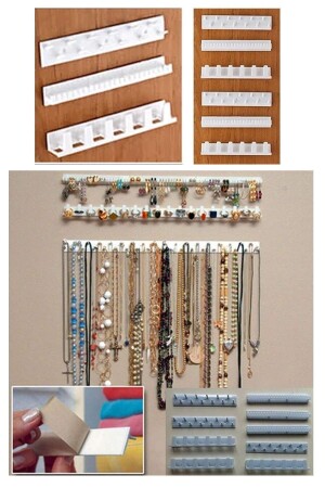 9-teiliges Schrank-Organizer-Organizer-Schmuckaufhänger-Set für Ohrringe, Halsketten, Ringe, Zubehör, Armbänder - 1