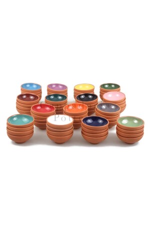 90-teiliges Tontopf-Schalen-Set, 8 cm, 15 Farben, vielseitig einsetzbar, TOPRAK_KASE_TOPTAN_004 - 8