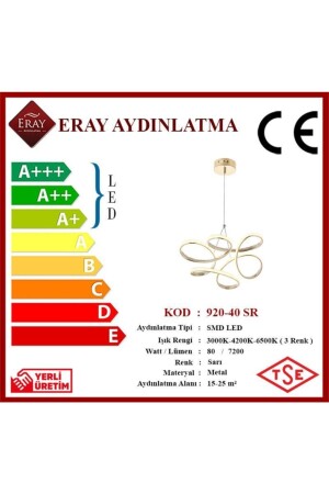 920-40 Led Gelber Kronleuchter 920-40 SR - 6