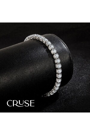 925 Ayar Gümüş Swarovski Crystal Taşlı Su Yolu Bileklik Özel Seri - 5