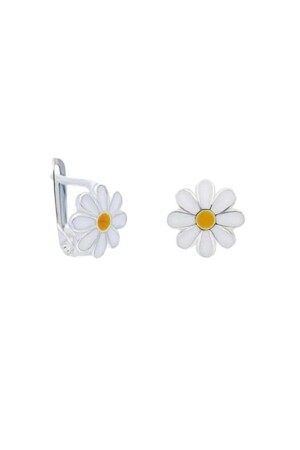 925 Sterling Silber Daisy Modell Silber Kinderohrring JLX-19155 - 1