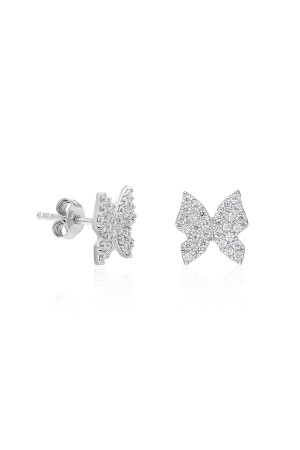 925 Sterling Tiny Butterfly Ohrringe Damen Silberohrringe - 1