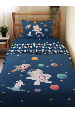 أورات فضائية من الدب المزدوج الجانبي - طباعة واحدة غطاء غطاء طراز البحرية الأزرق 94847 - Evmila