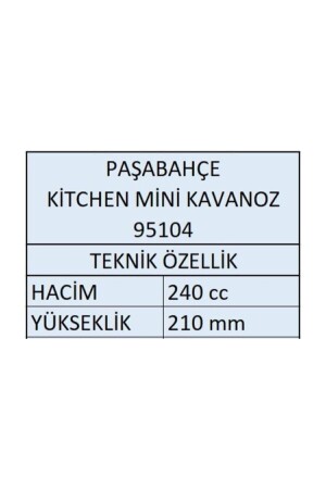 95104 Kitchen Mini Baharatlık Kavanoz 240 Cc - 12 Adet PB&95104-12ADET - 6