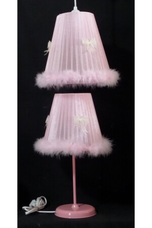 غرفة الفتيات غرفة الأطفال الوردي الرصاص القوس بلوش شمعة شمعة مجموعة 96532012 - TEKAY AYDINLATMA