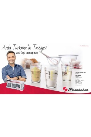 97420 Tumbler Arda Türkmen Ölçü Kabı Seti - 200 ml EVİDEAPCS164 - 4