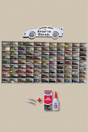 مرفق سيارة مزققة من الجدار (لـ 99 سيارة) مجموعة اللصق السريع ومصائب المكسر هو هدية EDDAR-04 - AHŞAPATÖLYENET