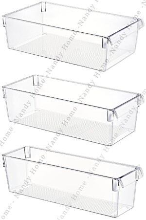 9'lu Set Tall Clear Buzdolabı & Dolap Içi Düzenleyici Organizer NDY-EP-TLL9SET - 6