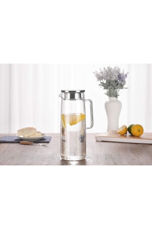 Ein hochwertiger Detox-Krug aus Glas 1800 ml / Drehdeckel mit Sieb / Detox-Wasserkrug / Detox-Flasche 2311 - Namlar