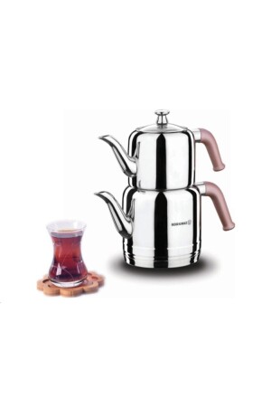 A189-01 Riva Steel Teekanne Set Rosa Fma05095 - 2