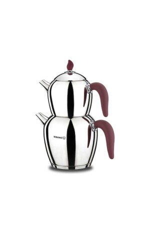 MNZ-A215-01 Şehnaz Claret Teapot Set 9081103A215-01 - KORKMAZ