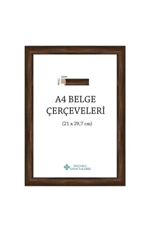 A4 Çerçeve 1. Sınıf 22mm(renk:kahverengi) - 1