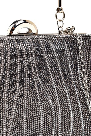 Abendkleid-Clutch-Portfoliotasche 358 für Damen in Stoned Platinum - 4