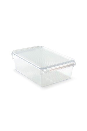 Abgedeckter Kühlschrank-Organizer im Schrank-Organizer-Regal 325 x 205 x 100 mm, transparent, M-E27-40-16K - 1