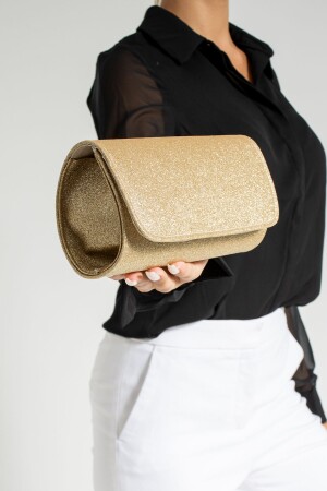 حقيبة مساء من زنزانة من الفضة الذهبية - Bibags