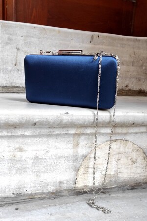 (منز) البحرية (نوتي) (زرقاء (ساتين) ، (الملابس المسائية) (بورتفوليو كيس) (لاستنكلارس) - LA CALZATURE