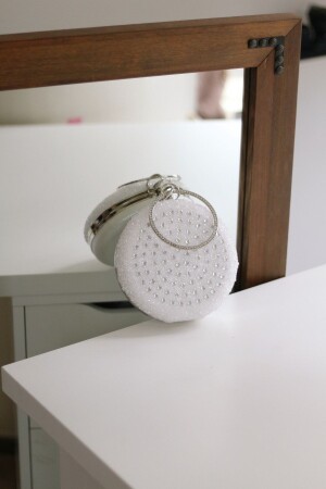 حقيبة مساء من سلسلة حجر أبيض للانثى - Moom Bag