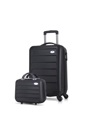 كابينة منز-روبي Abs و Vanity Size Black 2 Piece Suitcase Set MV1574 - My Valice