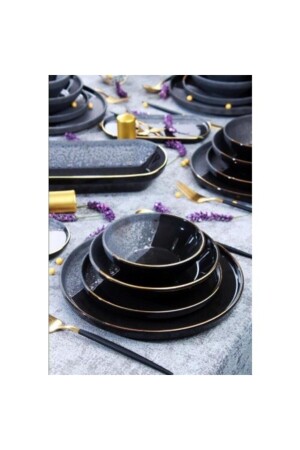 Acar Royal Black 27-teiliges Tafelservice ACAR27548 - ACAR