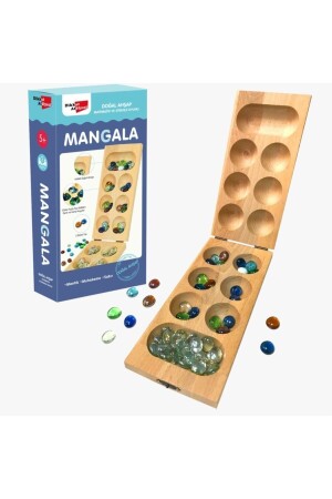 Achtung Atelier Mangala mit Holzbezug, Mancala 100 % Buchenholz mit Naturglasstein 9786057842356 - 2