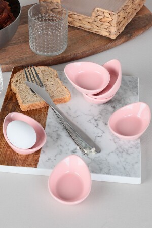 MNZ-Light Pink Mini Gondola Snack / Sauce Bowl 8 سم 6 قطع ST598006F551A0000000ATZ300 - Keramika