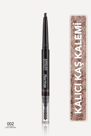 Açılı Kaş Kalemi Ve Kaş Fırçası (açık Kahve) - Angled Brow Pencil - 002 Light Brown - 8690604572045 - 1