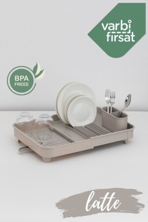 Zusammenklappbarer verschiebbarer Tellerständer, Geschirrkorb, Geschirrkorb/Latte - Varbifırsat