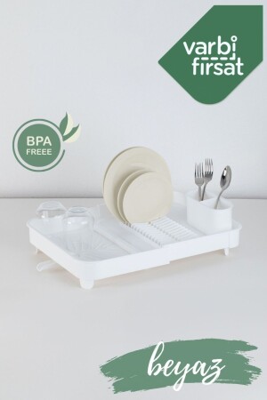 MNZ-Collapsible سلايزبليد بلاك رف الوجبات رف سلة الوجبات / أبيض - Varbifırsat