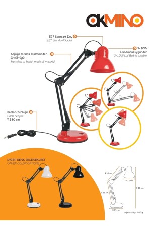 Acrobat Tischlampe (rot) - 7