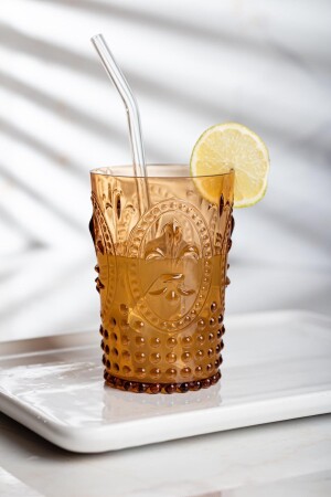 Acryl-Honig-Set mit 6 kurzen Gläsern und Wasser-Erfrischungsgetränk-Kaffeegläsern 400 ml (kein Glas) 1653164 - 3
