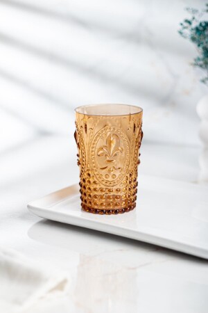 Acryl-Honig-Set mit 6 kurzen Gläsern und Wasser-Erfrischungsgetränk-Kaffeegläsern 400 ml (kein Glas) 1653164 - 4