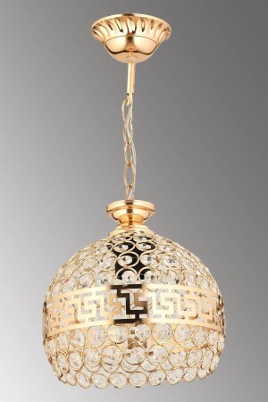 Ada Avize Octagon Tekli Gold Avize 15 cm - Ada Avize