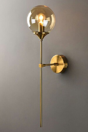 Ada Modern Antique Coated Honey Glass Sconce eys-ada - 2